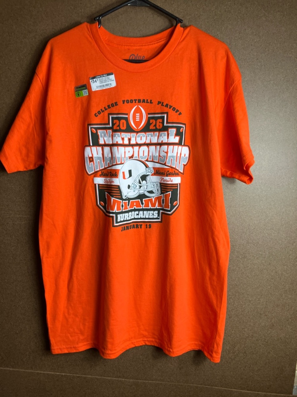 Blue 84 Kids Miami Orange National Championship Graphic Tee